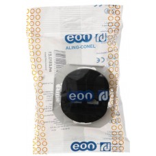 Розетка телефонна подвійна Aling Conel EON чорний (E613.E1)