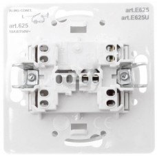 Выключатель с подсветкой Aling Conel серии EON. Цвет "Белый" (E625.0)