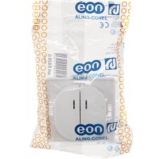 Вимикач подвійний з індикатором Aling Conel EON білий (E626.0) 