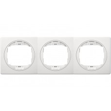 Рамка тройная горизонтальная Aling Conel EON белая с белой вставкой (E6703.00)