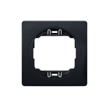 Рамка одинарна Aling Conel EON. Колір "М'який Чорний" з чорною вставкою (E6801.E1E)