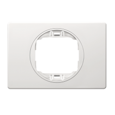 Рамка одинарна широка Aling Conel EON біла з білою вставкою (E6803.00)