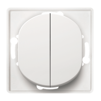 Вимикач прохідний подвійний Aling Conel EON білий (E6072.0)