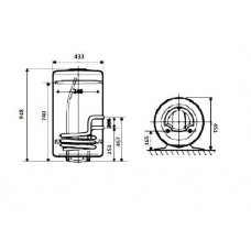 Комбинированный бойлер косвенного нагрева Atlantic Combi O'Pro CWH 100 D400-2-B Комбинированный бойлер косвенного нагрева Atlantic Combi O'Pro CWH 100 D400-2-B