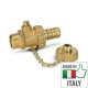 Кран сливной шаровый Bonomi 1/2” под ключ, 77560004