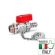 Кран сливной шаровый хромированный Bonomi 1/2”, 77591104