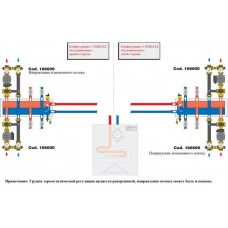 Група термостатичної регуляції Caleffi для систем опалення (арт. 166600A2L)