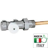 Кран радиаторный горизонтальный нижнего подключения Caleffi 3/4” HВ отсекающий вентиль Кран радиаторный горизонтальный нижнего подключения Caleffi 3/4” HВ отсекающий вентиль
