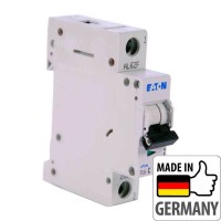 Автоматичний вимикач Eaton PL6-C63/1, 63А, 1P, C, 6кА (286539) Автоматичний вимикач Eaton PL6-C63/1, 63А, 1P, C, 6кА (286539)