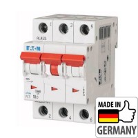 Автоматичний вимикач Eaton PL7-B10/3, 10А, 3P, B, 10кА (263387) Автоматичний вимикач Eaton PL7-B10/3, 10А, 3P, B, 10кА (263387)