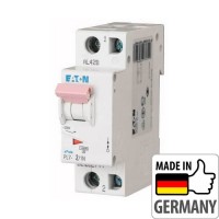 Автоматичний вимикач Eaton PL7-C2/1N, 2А, 1+N, C, 10кА (262744)