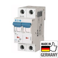 ⚡Автоматический выключатель Eaton PL7-D20/2, 20А, 2P, D, 10кА (263382)