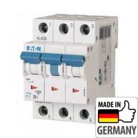 Автоматичний вимикач Eaton PL7-D20/3, 20А, 3P, D, 10кА (263422)