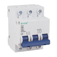 ⚡Автоматический выключатель Erste 10А, 3P, C, 4.5кА (EB3-3P10C)