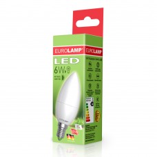 Светодиодная LED лампа Eurolamp ЕКО серия "D" CL 6W E14 3000K Светодиодная LED лампа Eurolamp ЕКО серия "D" CL 6W E14 3000K