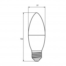 Светодиодная LED лампа Eurolamp ЕКО серия "D" CL 6W E27 4000K