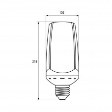 Светодиодная LED лампа Eurolamp высокомощная "ROCKET" 55W E40 6500K (12) Светодиодная LED лампа Eurolamp высокомощная "ROCKET" 55W E40 6500K (12)