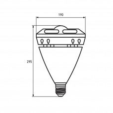 Світлодіодна LED лампа Eurolamp надпотужна "око" 60W E40 6500K Світлодіодна LED лампа Eurolamp надпотужна "око" 60W E40 6500K