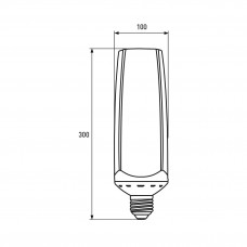 Світлодіодна LED лампа Eurolamp потужна "ROCKET" 65W E40 6500K (16)