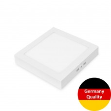 Стельовий LED світильник Eurolamp квадратний накладний матовий Downlight NEW 24W 4000K