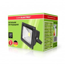 Уличный LED-прожектор Euroelectric с датчиком движения COB (30Вт, 6500K)