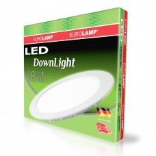 Встраиваемая LED-панель Eurolamp круглая 18W 4000K 220V (LED-DLR-18/4)