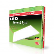 Встраиваемая LED-панель Eurolamp квадратная 12W 3000K 220V (LED-DLS-12/3)