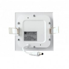 Встраиваемый светильник Eurosvet LED-S-120-6 6Вт, 4200К, квадратный (120x120мм)