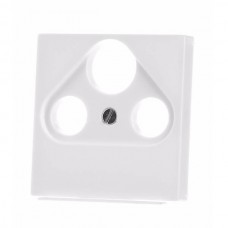 Накладка на TV+R+SAT-розетку Jung ECO profi. Цвет "Белый" (арт. A561PLSATWW)