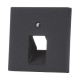 Накладка на однопортову інформаційну розетку Jung ECO profi Колір: Антрацит