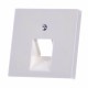 Накладка на однопортову інформаційну розетку Jung ECO profi. Колір: Білий
