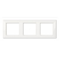Рамка трехместная Jung ECO profi. Цвет "Белый" (EP483WW)