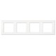 Рамка четырехместная Jung ECO profi. Цвет "Белый" (EP484WW)