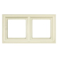 Рамка двомісна Jung ECO profi Design. Колір: Слонова кістка