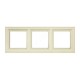 Рамка трехместная Jung ECO profi Design. Цвет "Слоновая Кость" (EPD483)