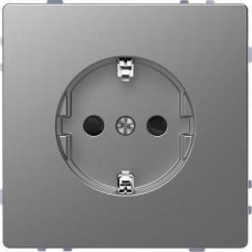 MTN2300-6036 Розетка з/к и шторками Merten D-Life "Нержавеющая Сталь"
