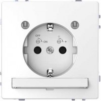 MTN2304-6035 Розетка з/к с LED модулем Merten D-Life "Белый лотос"
