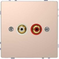 MTN4350-6051 Аудиорозетка с мод.тюльпанами Merten D-Life "Шампань" MTN4350-6051 Аудиорозетка с мод.тюльпанами Merten D-Life "Шампань"