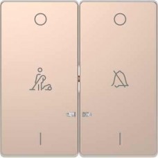 MTN3429-6051 Клавиша двойная LED с символами "звонок" и "горничная" Merten D-Life "Шампань" MTN3429-6051 Клавиша двойная LED с символами "звонок" и "горничная" Merten D-Life "Шампань"