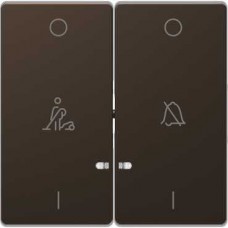MTN3429-6052 Клавиша двойная LED с символами "звонок" и "горничная" Merten D-Life "Мокко"