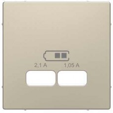 Лицевая панель для USB-розетки Merten D-Life Сахара
