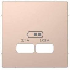 Лицевая панель для USB-розетки Merten D-Life Шампань