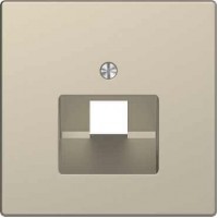 Лицьова панель для одинарної інтернет-розетки RJ45 Merten D-Life. Колір Сахара