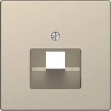 Лицьова панель для одинарної інтернет-розетки RJ45 Merten D-Life. Колір Сахара