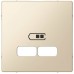 Накладка Merten для USB-розеток с двумя разъёмами, цвет "Бежевый"