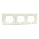 ⚡Рамка тройная серии Despina (Mono Electric) Кремовая