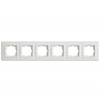 Рамка шестимісна серії Despina (Mono Electric) Біла