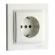 ⚡Розетка с заземлением 10А серии Despina (Mono Electric) Белая