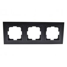 ⚡Рамка трехместная серии Despina (Mono Electric). Цвет Графит