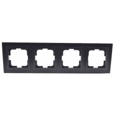 ⚡Рамка четырехместная серии Despina (Mono Electric). Цвет Графит 